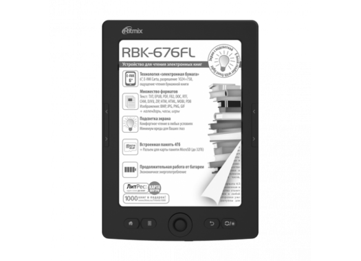 Электронная книга Ritmix RBK-676FL